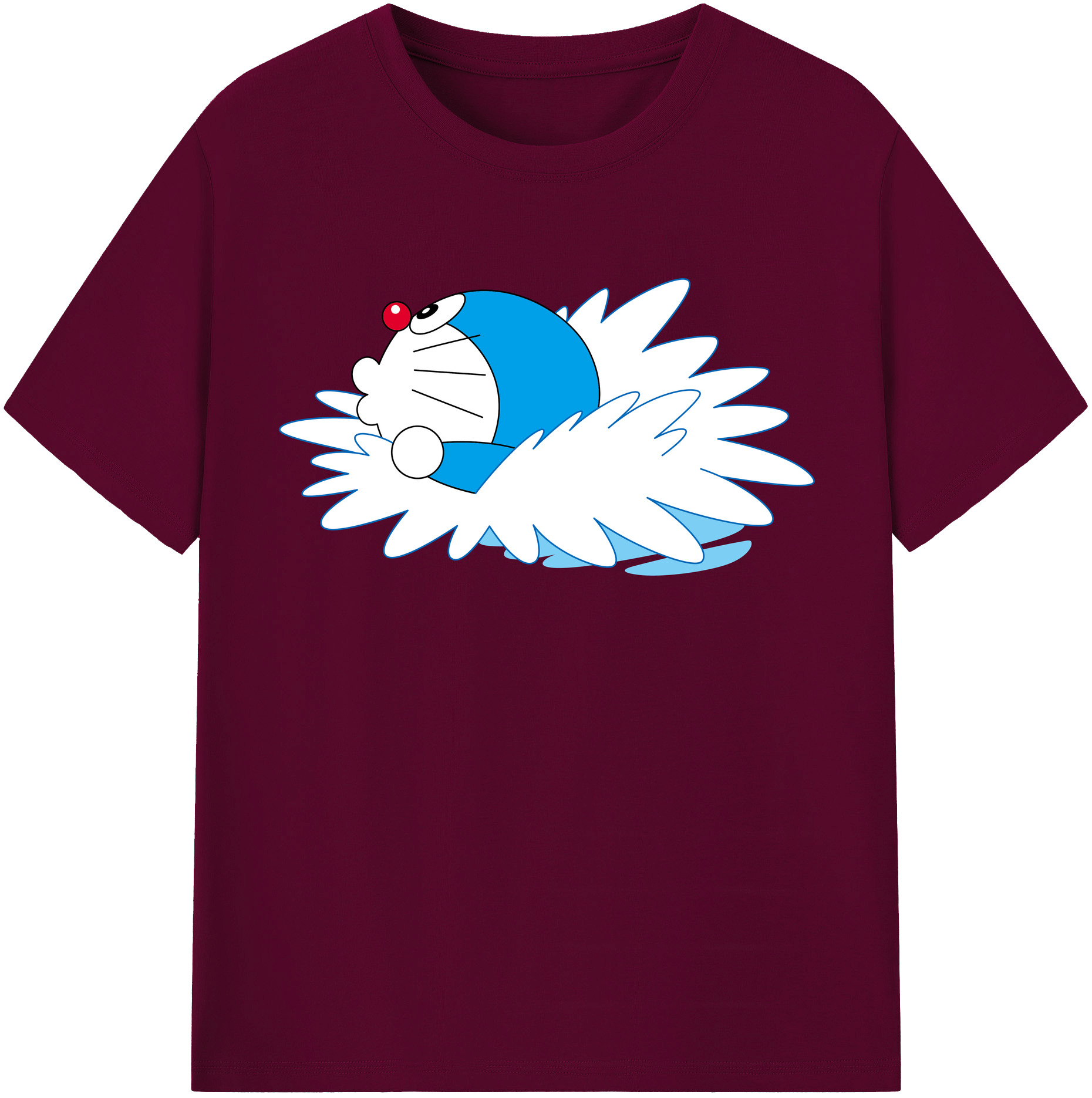 （画像用） ドラえもん Doraemon レディースカジュアルプリントTシャツ（綿100％）
